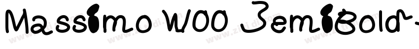 Massimo W00 SemiBold字体转换 Massimo W00 SemiBold字体转换